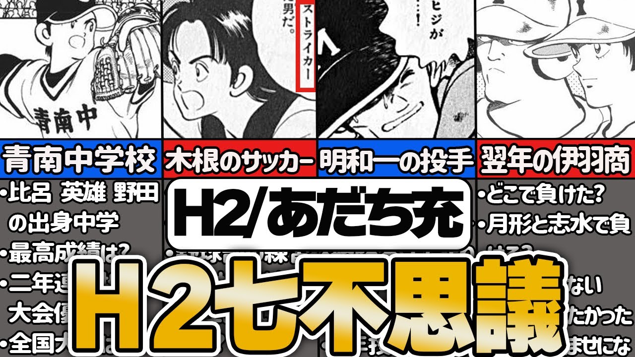 【あだち充】名作H2が抱える七不思議【ゆっくり解説】