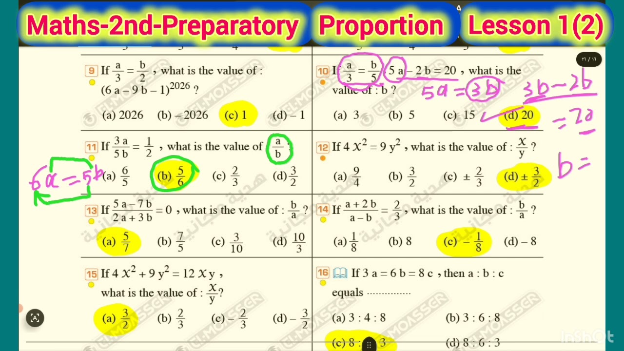 #exercises🔥#proportion -(2)👉#maths_prep2 🌹