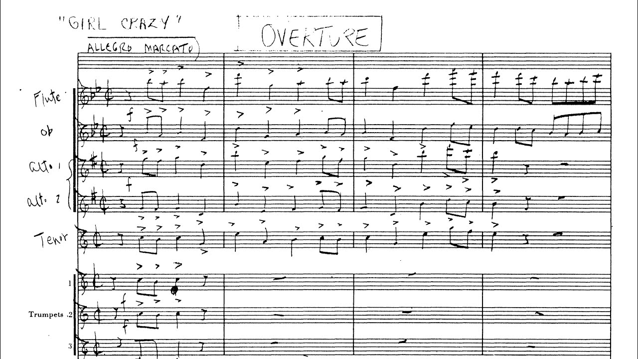 [Score] Gershwin - "Girl Crazy" Overture (arr. Robert Russell Bennett for orchestra)