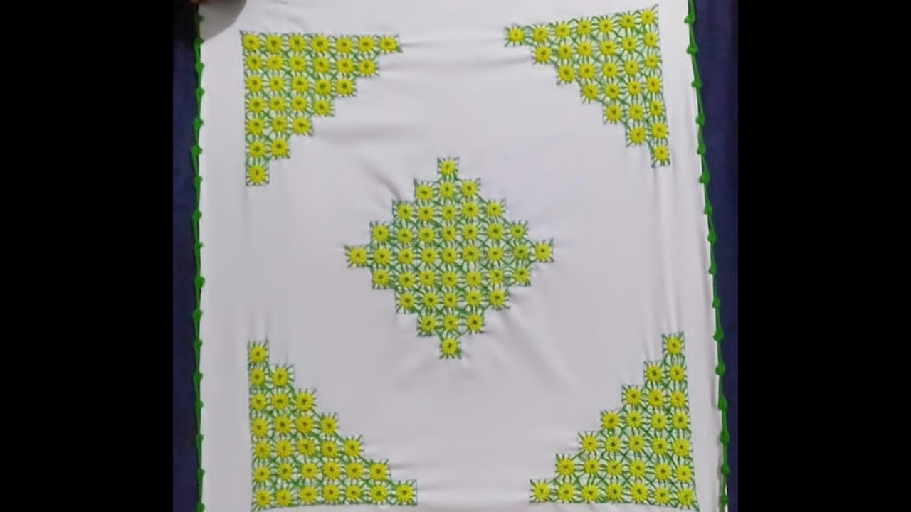 Tablecloth, Bedsheet, Embroidery Design