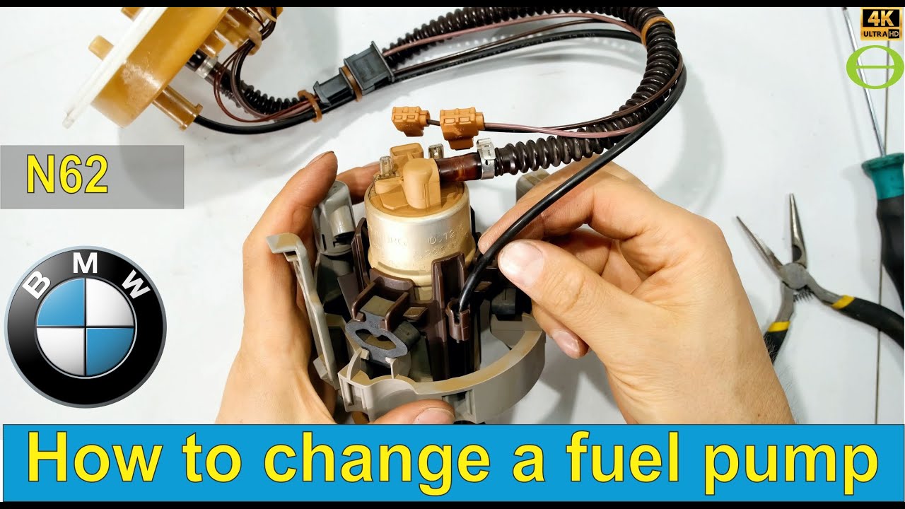 How to change a fuel pump on a BMW - step by step - 7 series N62 E65