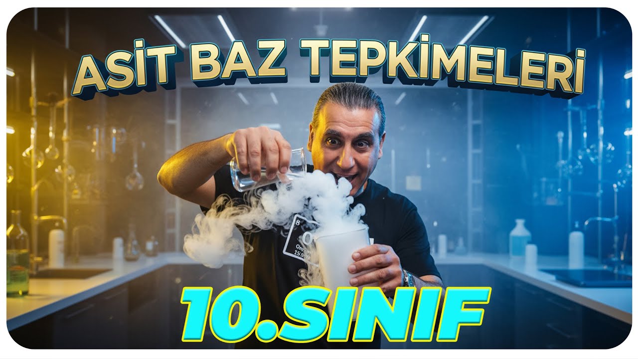 10.Sınıf Kimya Asit Baz  Tepkimeleri Maarif Model En Ayrıntılı Pratik Anlatım