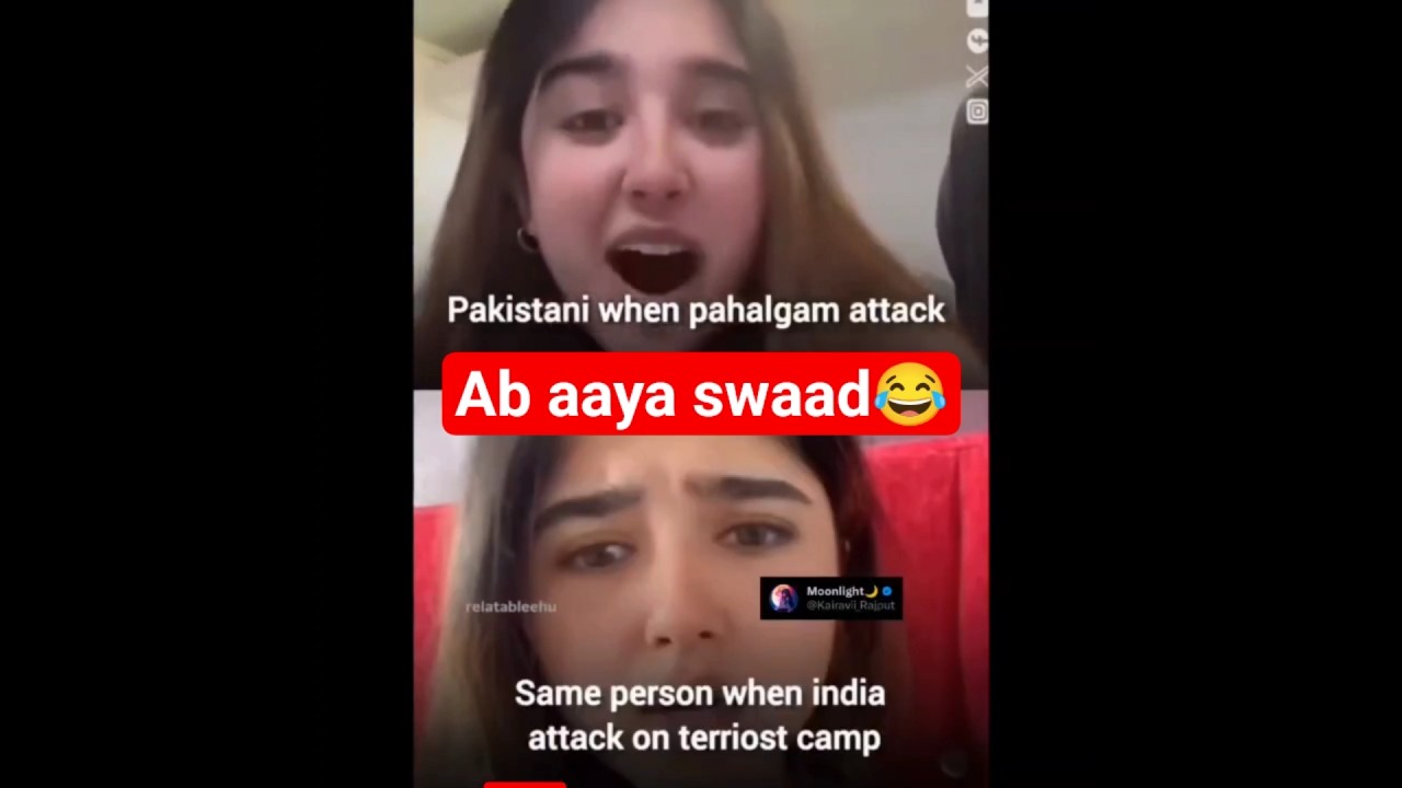 Pakistani girl reaction before and after Operation Sindoor 😂 | now I have no taste | Lingam Harish