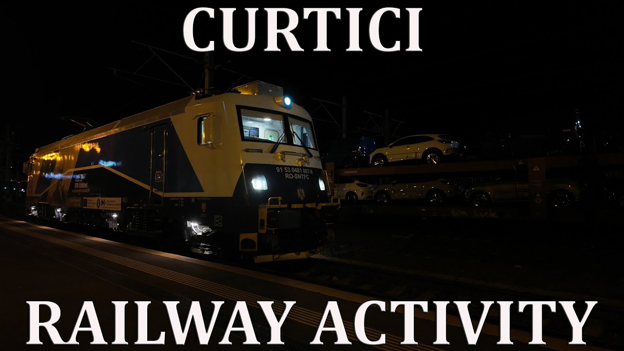 Curtici railway activity, Arad County, Romania. Activitate feroviara in statia Curtici, Arad. #train