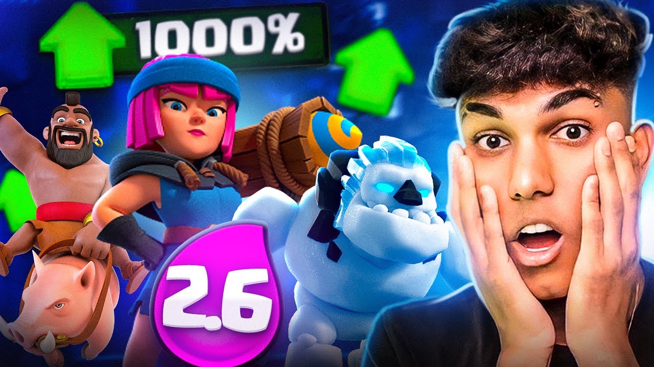 A PIROT&Eacute;CNICA EVOLU&Iacute;DA DEIXOU 1000% MAIS FORTE O CORREDOR 2.6 NO CLASH ROYALE!