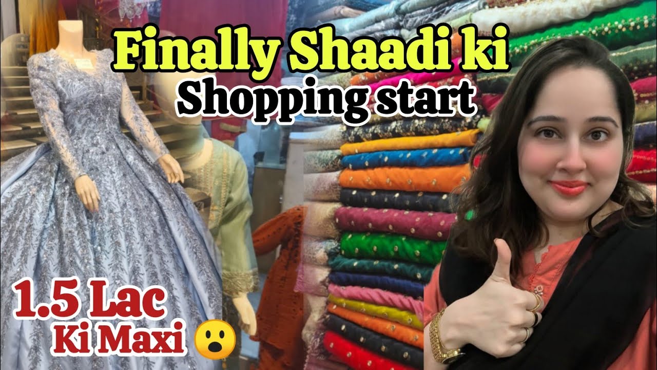 Finally Shaadi ki shopping start kar di || Exploring Rabi center || Fabric Hunting