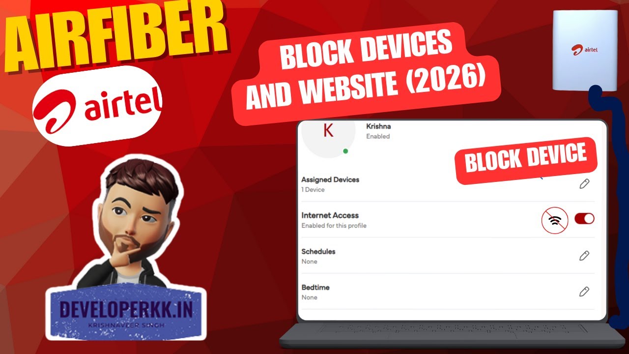 How to Block Users & Websites on Airtel AirFiber | Complete Router Control Guide (2026)