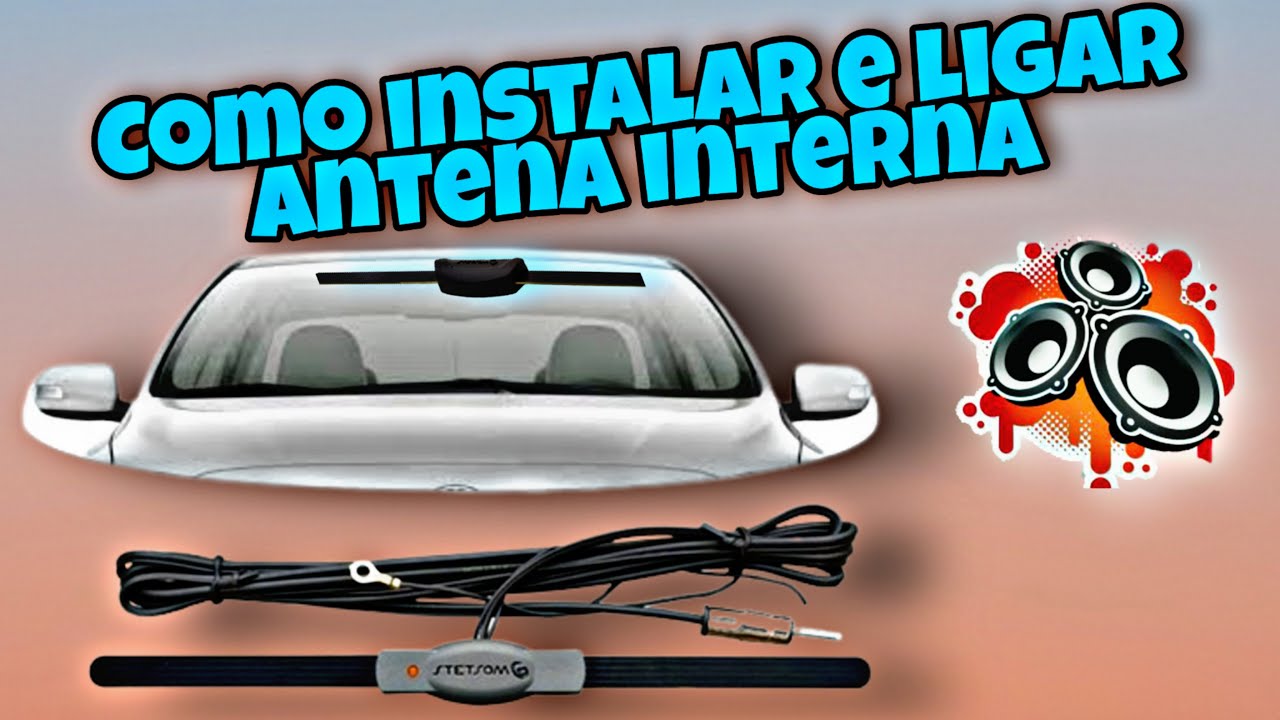 Como instalar e ligar uma antena interna? #somautomotivo
