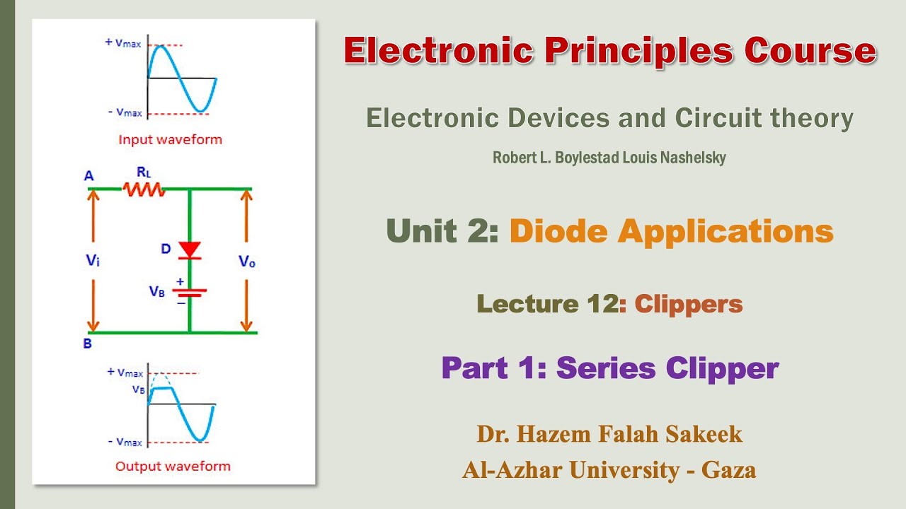Electronics u2l12a Series Clipper دوائر قطع الاشارة (الكليبر) الموصلة على التوالي