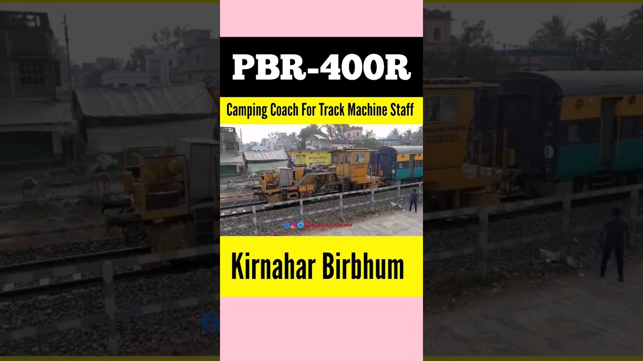 PBR-400 R || Camping Coach For Track Machine Staff #shorts #shortsvideo #viral