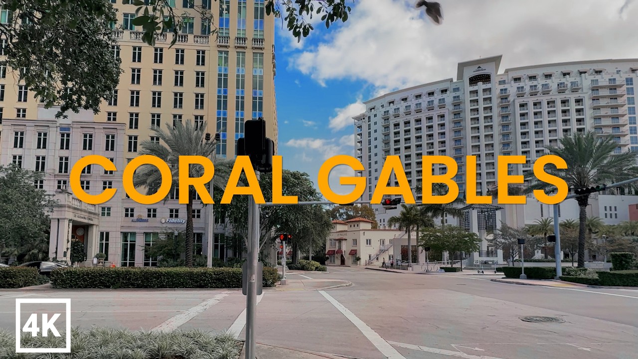 This Is the Calmest Side of Miami 🌅 Coral Gables Cinematic Morning [4K]