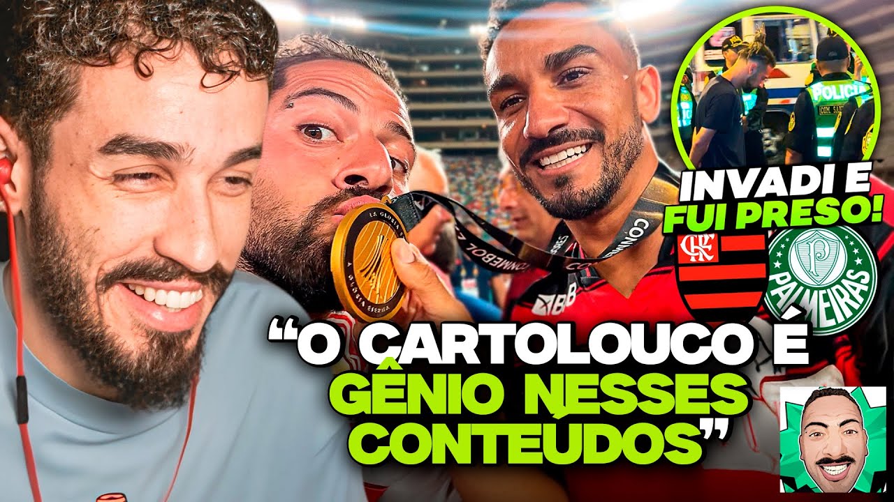 INVADI O CAMPO NA FINAL DA LIBERTADORES E FUI PRESO! | REACT CARTOLOUCOS