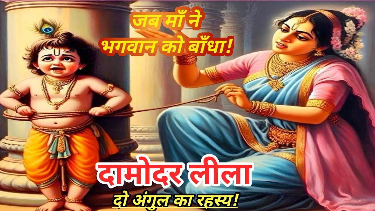 जब माँ ने भगवान को बाँधा 💙 | दामोदर लीला 🪢 | श्रीकृष्ण की अद्भुत कथा ✨ | Bhakti Ki Kahaniyaan 🙏