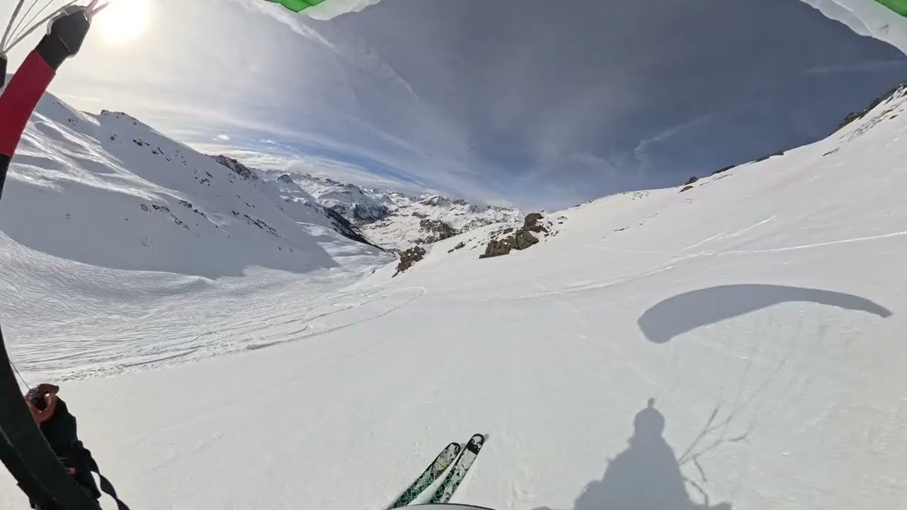 Speedriding Val d'Isère : Grand Vallon, option est