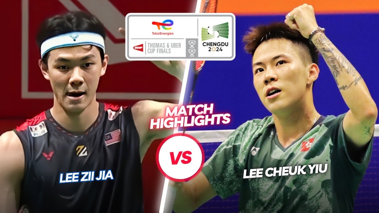 Terrific Match‼️‼️Lee Zii Jia (MAS) vs Lee Cheuk Yiu (HKG)‼️Total Energies Thomas Cup 2024