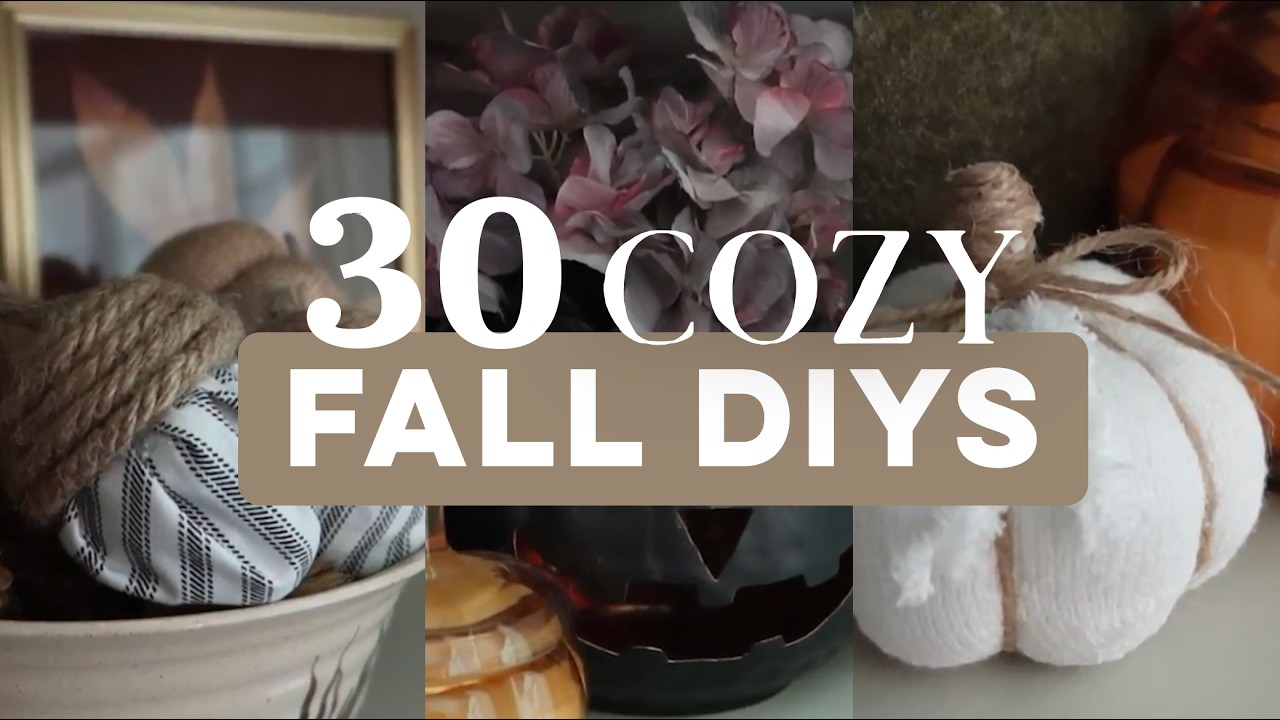 30 уютных идей осеннего декора своими руками 🍂 Бюджетные проекты для создания атмосферы в доме