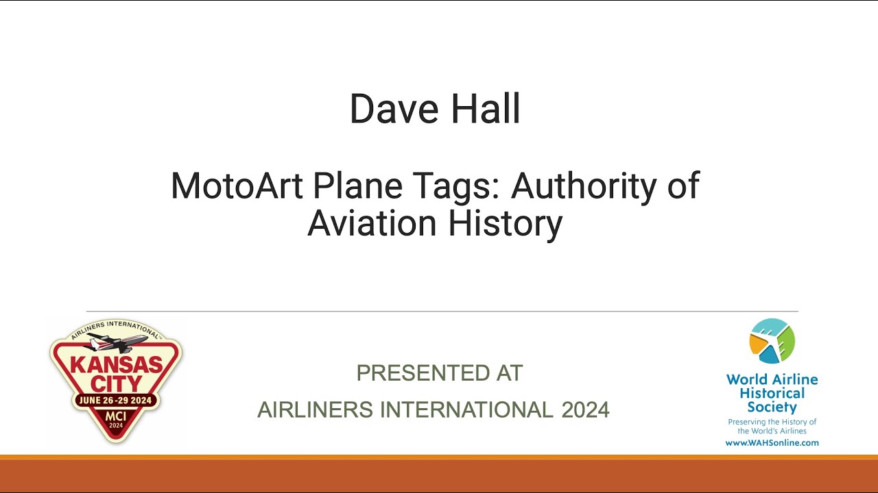 MotoArt PlaneTags - Presented by Dave Hall