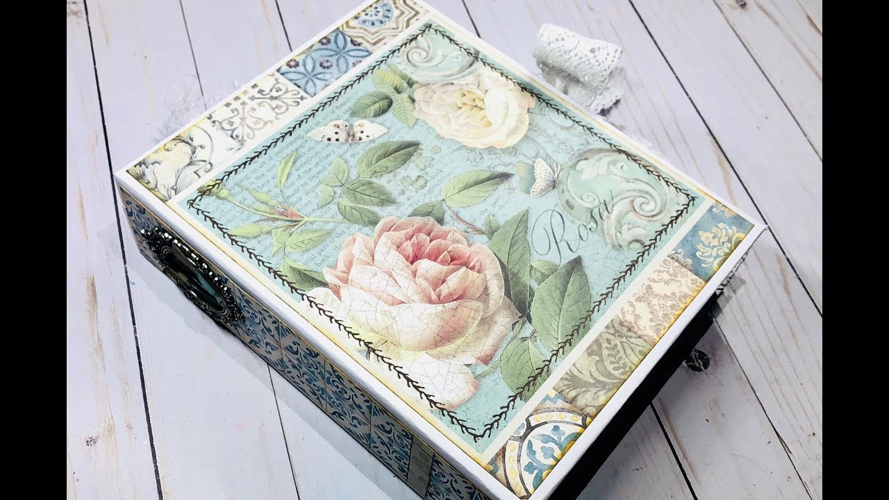 Double Folio Mini Album: Stamperia Azulejos Collection