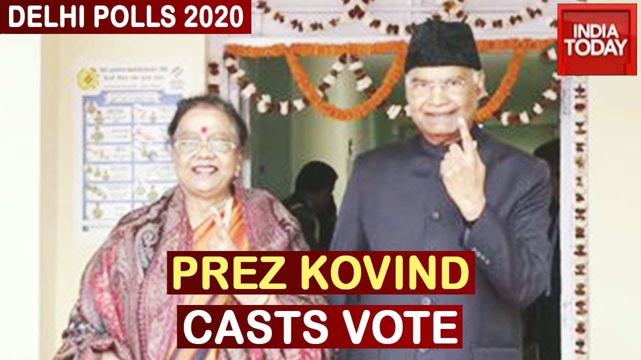 Delhi Polls 2020: President Kovind And His Wife Savita Kovind Cast Votes