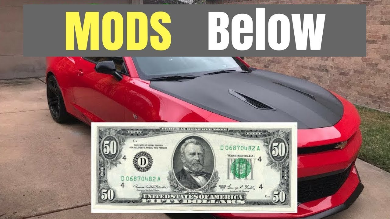 CAMARO MODS UNDER $50.00!