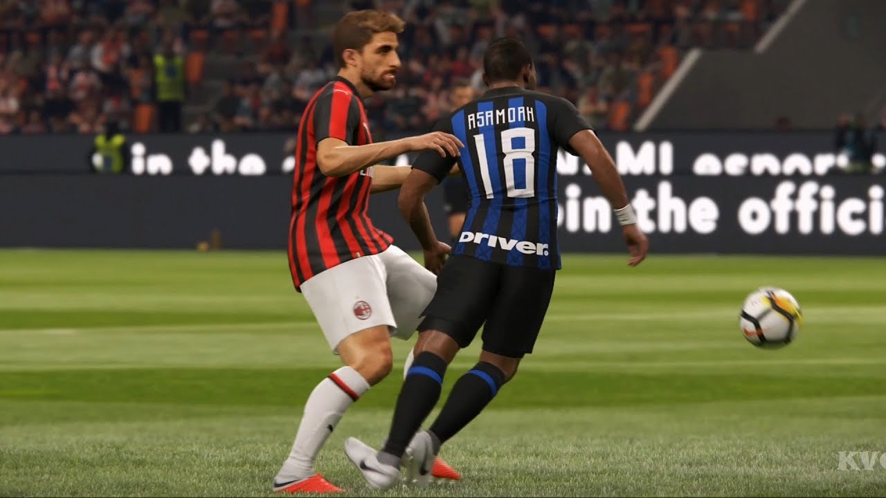 PES 2019 - AC Milan vs FC Internazionale Milano - Gameplay (PS4 HD) [1080p60FPS]