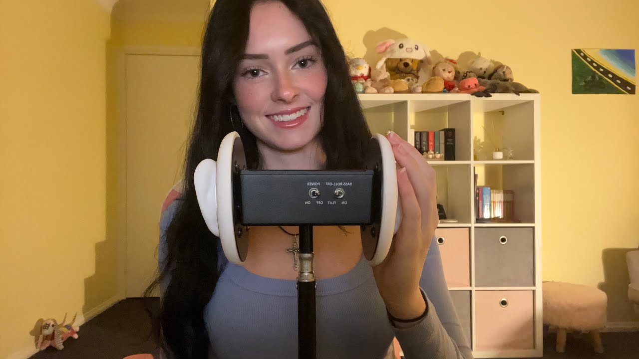 ASMR 3dio ear massage 👂 (lotion, gel, latex gloves, baby wipes)