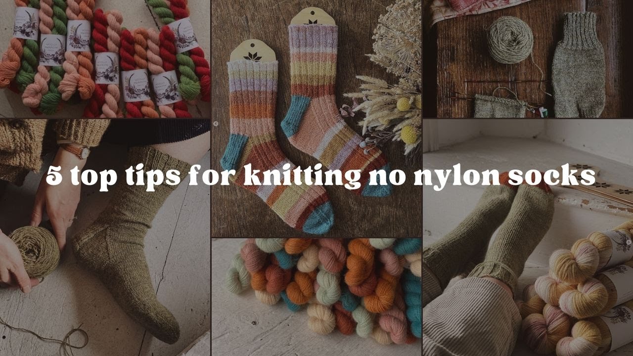 How to knit socks without nylon | My 5 top tips | Woolly Mammoth Fibre Company