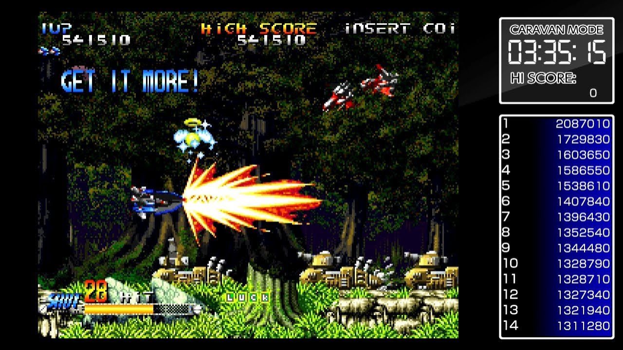 Blazing Star (ACA NEOGEO, Switch) Caravan Personal Best 1,575,960