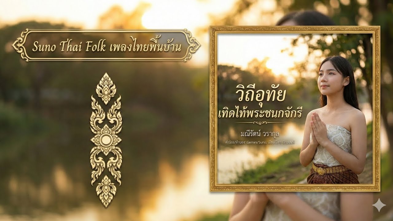 🎶วิถีอุทัย เทิดไท้พระชนกจักรี – มนต์เสน่ห์ลุ่มน้ำสะแกกรัง🎶 - มณีรัตน์ วรากุล | Thai 【Official】