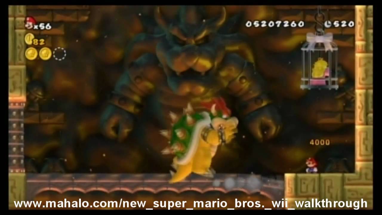 New Super Mario Bros. Wii Walkthrough - World 8 - Castle
