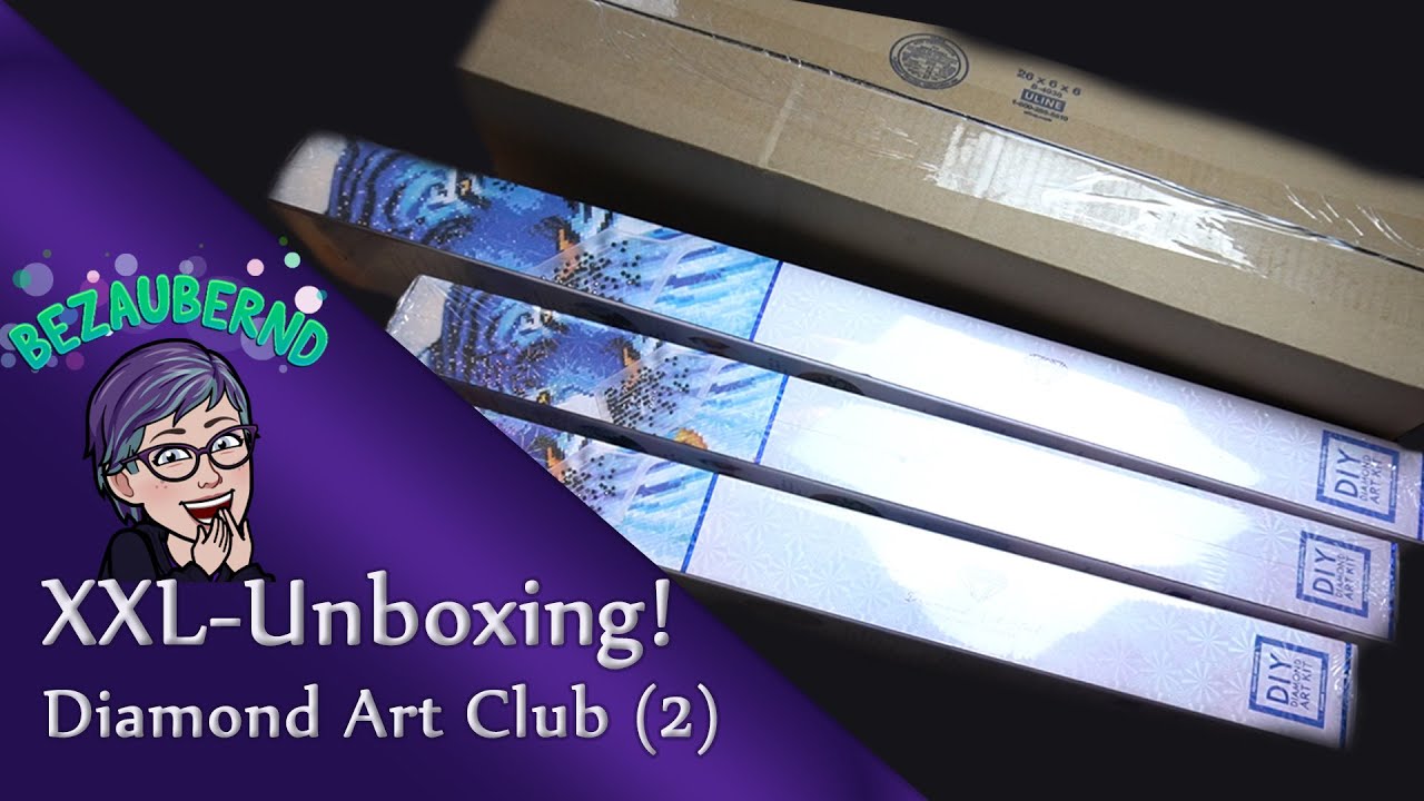 XXL DAC Diamond Painting Unboxing 😻 - Virus Detected, Cauldron of Mer, Bath Time, Cat Nap, Cat&Fairy
