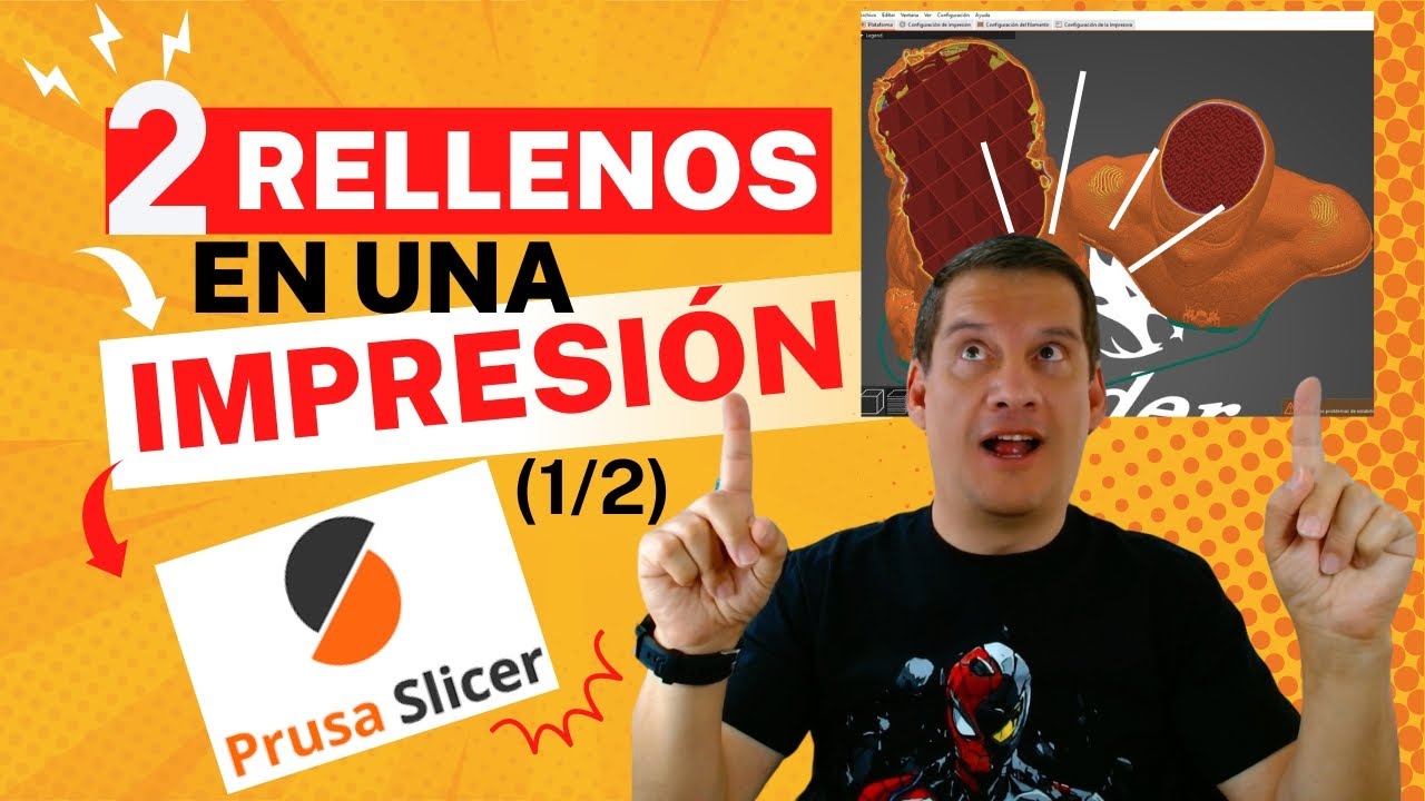 Imprimir dos piezas con diferentes rellenos en una impresión utilizando Prusa Slicer (1/2)