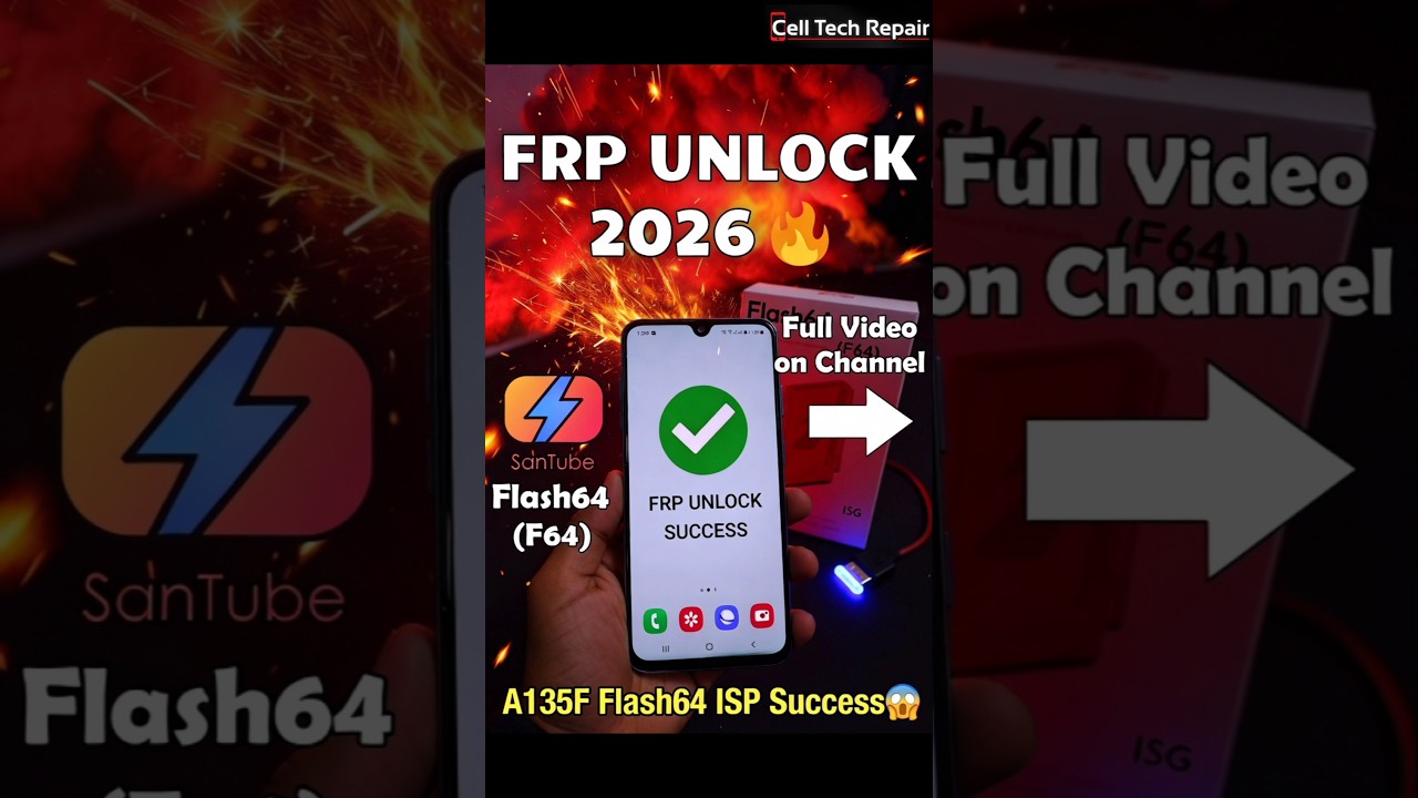 Samsung A135F SM-A135F FRP Bypass Flash64 Pro