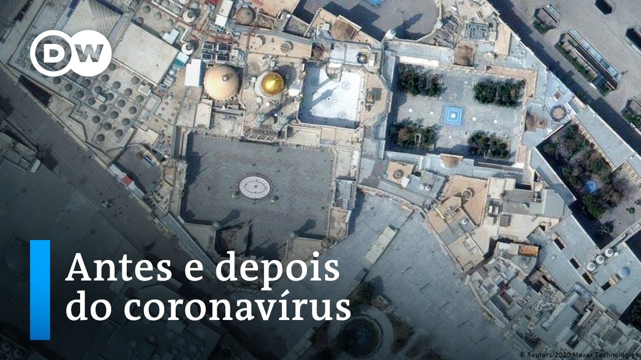 Imagens de satélite mostram o antes e o depois do coronavírus