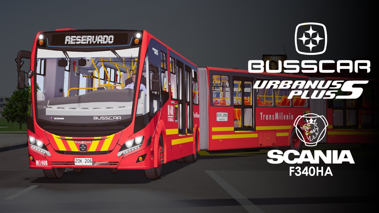 [ProtonBus] Busscar Urbanuss Pluss S5 BRT - Scania F340HA EURO 6 GNV - SI 18 Transmilenio