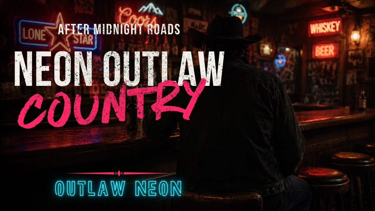 Neon Outlaw Country - Dark Highway Rock Playlist | Midnight Roads & Southern Rebels