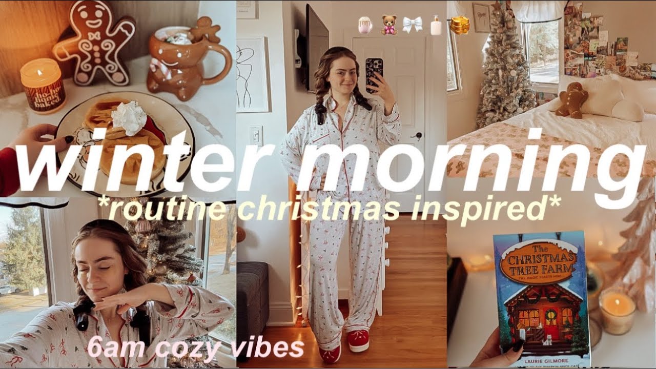 6AM COZY WINTER MORNING ROUTINE 2024 🧸🎄 cozy, relaxing & aesthetic *getting in the christmas spirit*