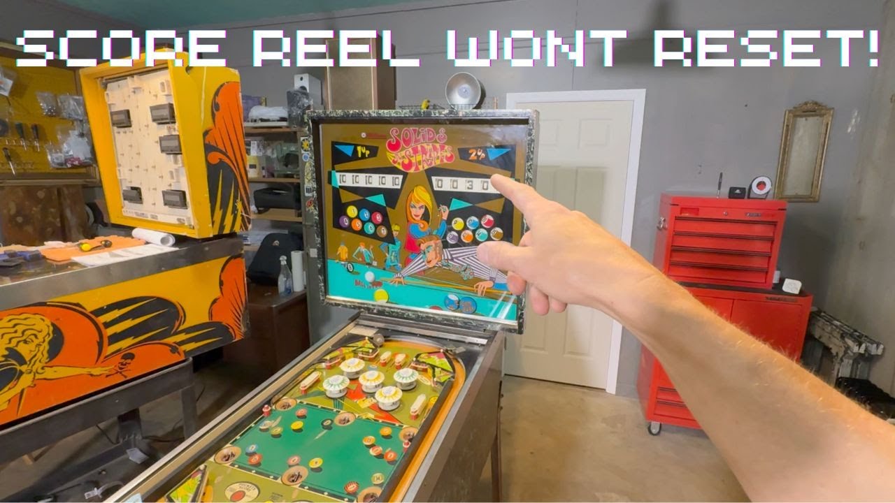 Williams Solids N' Stripes Pinball Part 5: Triple Thick and Fixing a Score Reel that Won't Reset