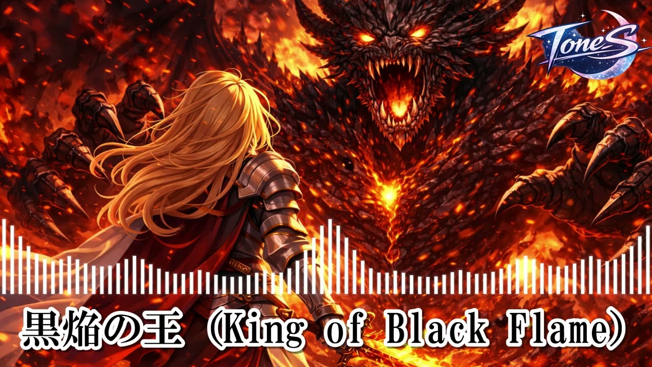 【FreeBGM】黒焔の王（King of Black Flame）Cinema Orchestral GAME　Battle BGM　フリーBGM／ゲーム戦闘シーン／ボス戦／疾走感／綺麗／かっこいい