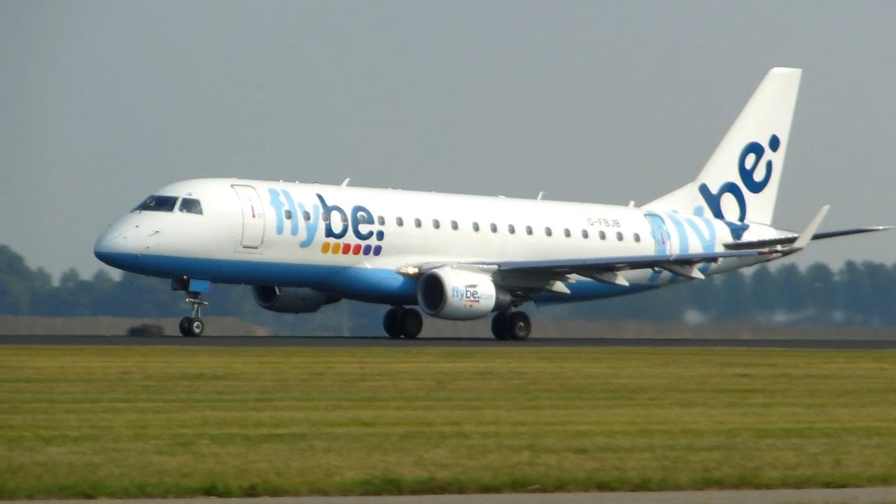 Flybe ► Embraer 175 ► Takeoff ✈ Amsterdam Airport Schiphol