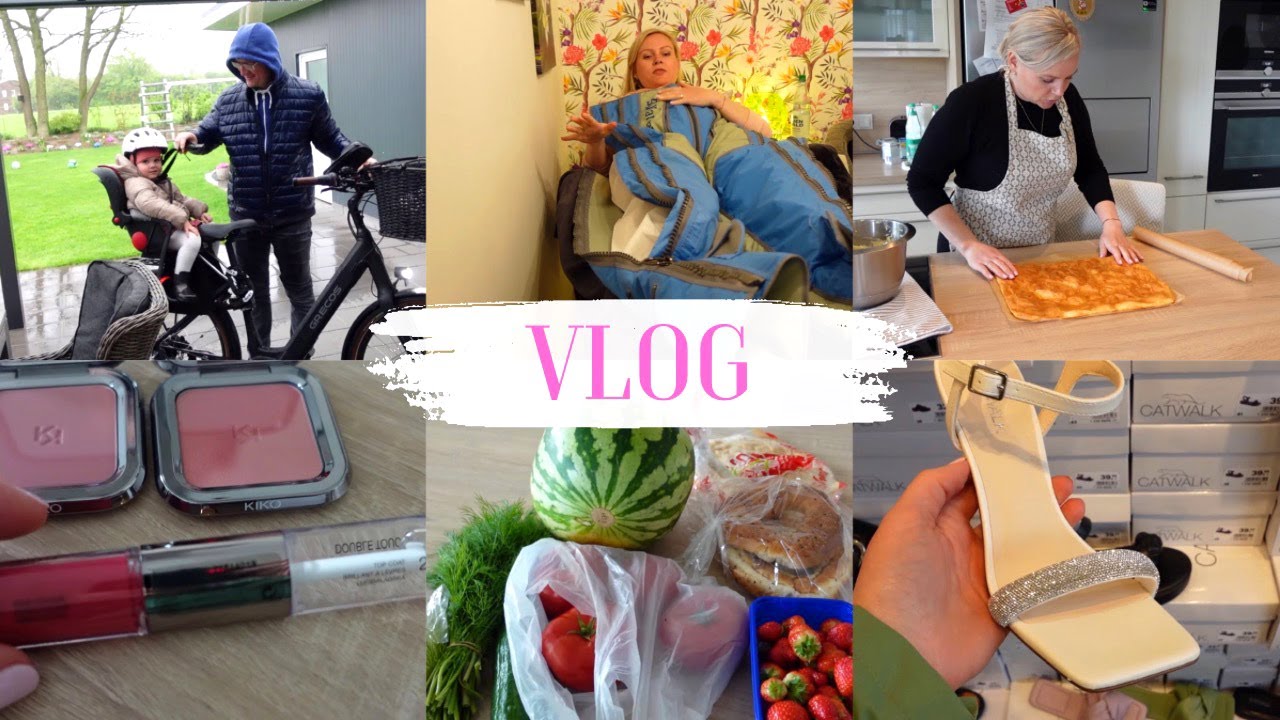 VLOG🇩🇪: Сходила на прессотерарию😅Попали под дождь⛈️посылка  с Flaconi 💄💋пеку рулет🤤