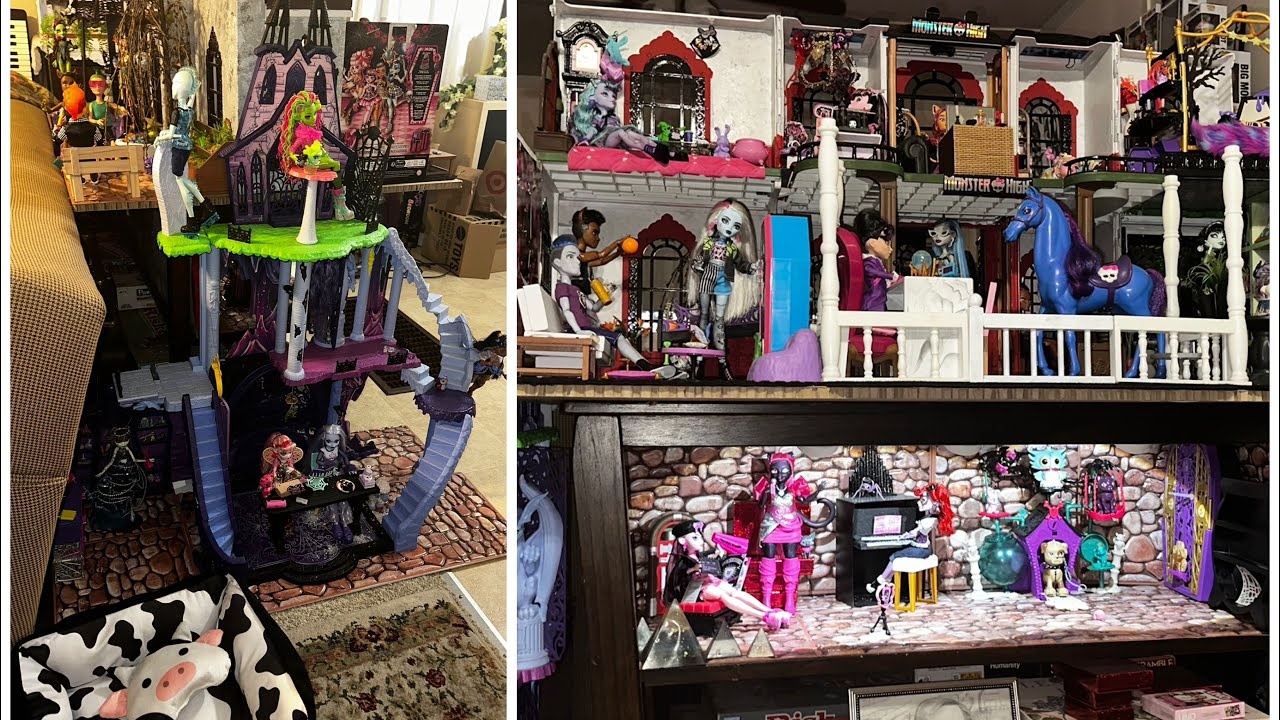 Monster High Giant Diorama and Dollhouse with Catacombs Play Set. 