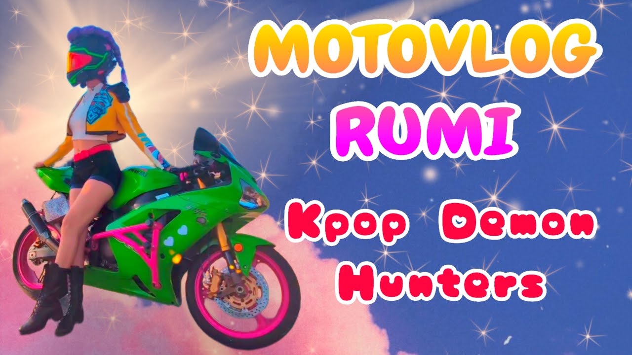 Cosplay MotoVlog! Biker Girl as Rumi from KPOP DEMON HUNTERS!