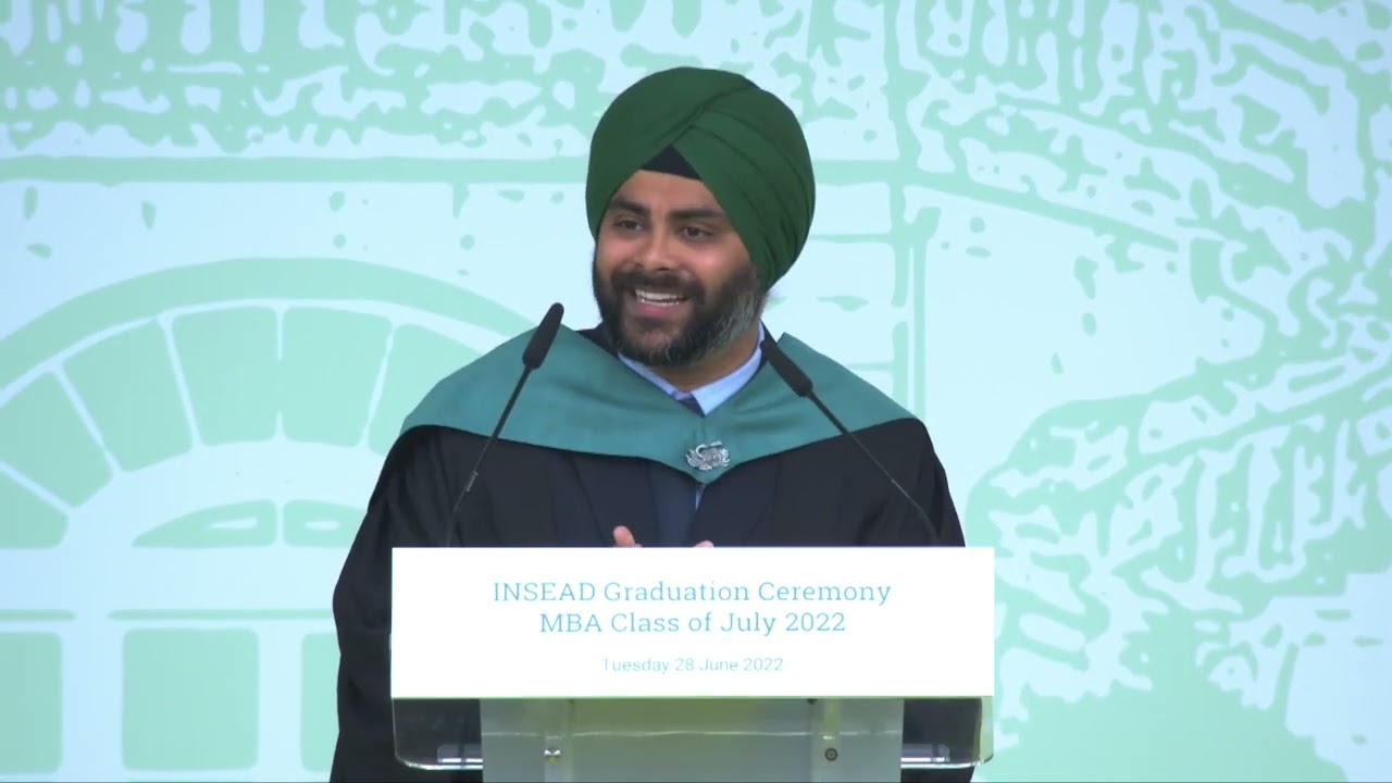 Valedictorian Speaker - Shahbaaz Sabharwal - MBA'22J Graduation Ceremony