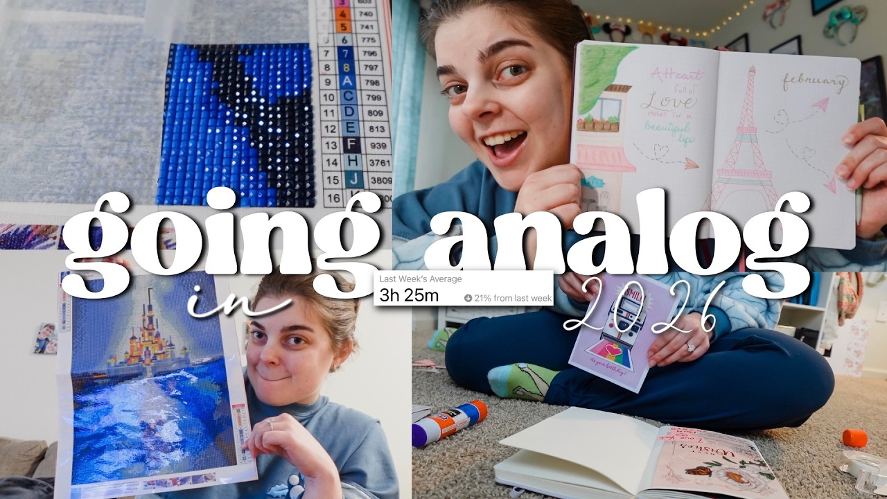 We're getting off our screens in 2026 📵 | do some analog hobbies with me!