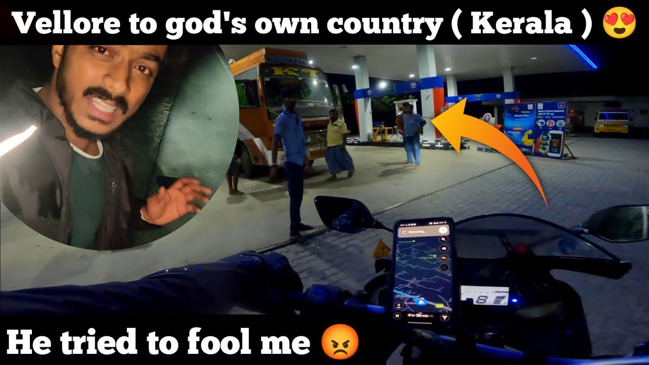 God's Own Country (KERALA) Bike Trip From Vellore 😍 | Episode - 01 | Night Ride | Mech Tamil Nahom