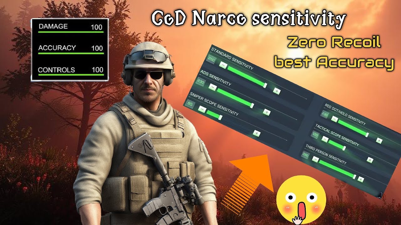 CoD Narco reveals his zero recoil sensitivity for long range 🤯| CoD Narco sensitivity | CoD Narco
