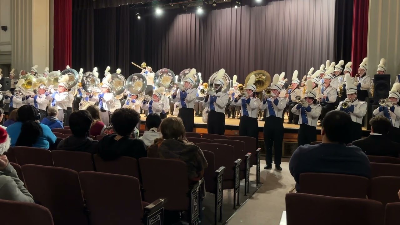 UMass Lowell Marching Band Performs at Festival of Bands, December 9, 2023