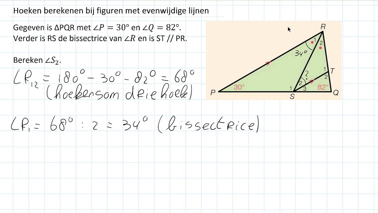 Hoeken berekenen bij figuren met evenwijdige lijnen (1 HAVO/VWO & 1 VWO)