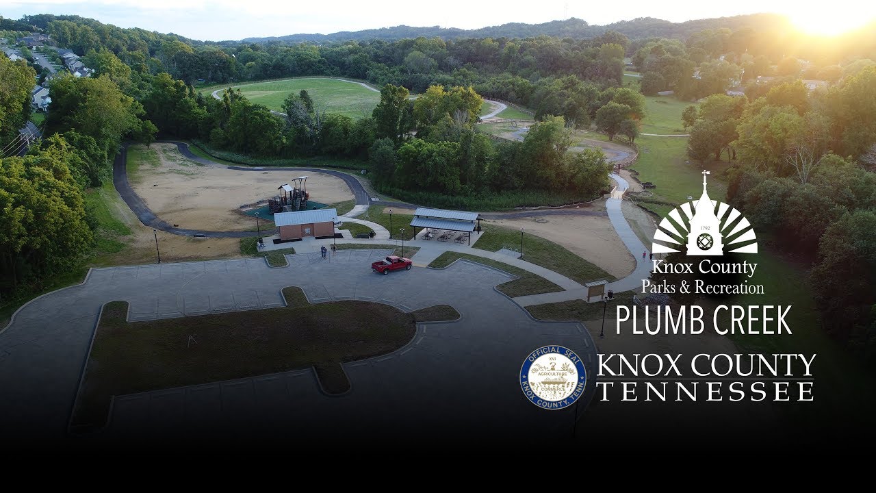 Plumb Creek Park up above and up close - Knox County Tennessee